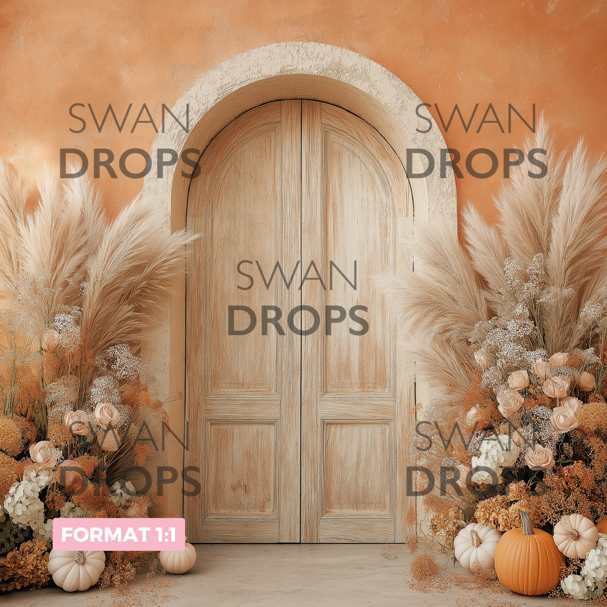 Fond photo Porte d’Automne Swan Drops
