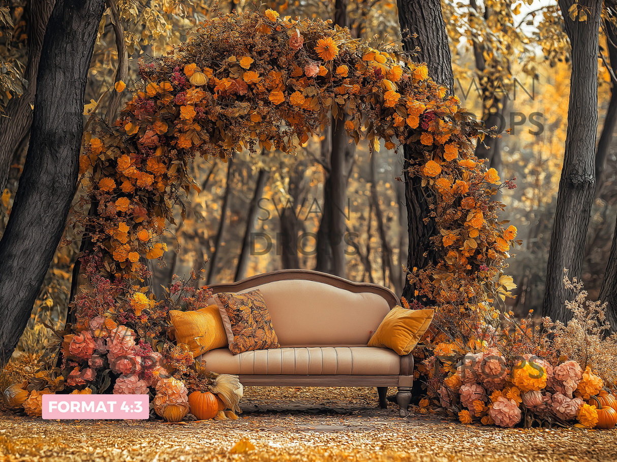 Fond photo Sous les Feuilles Swan Drops