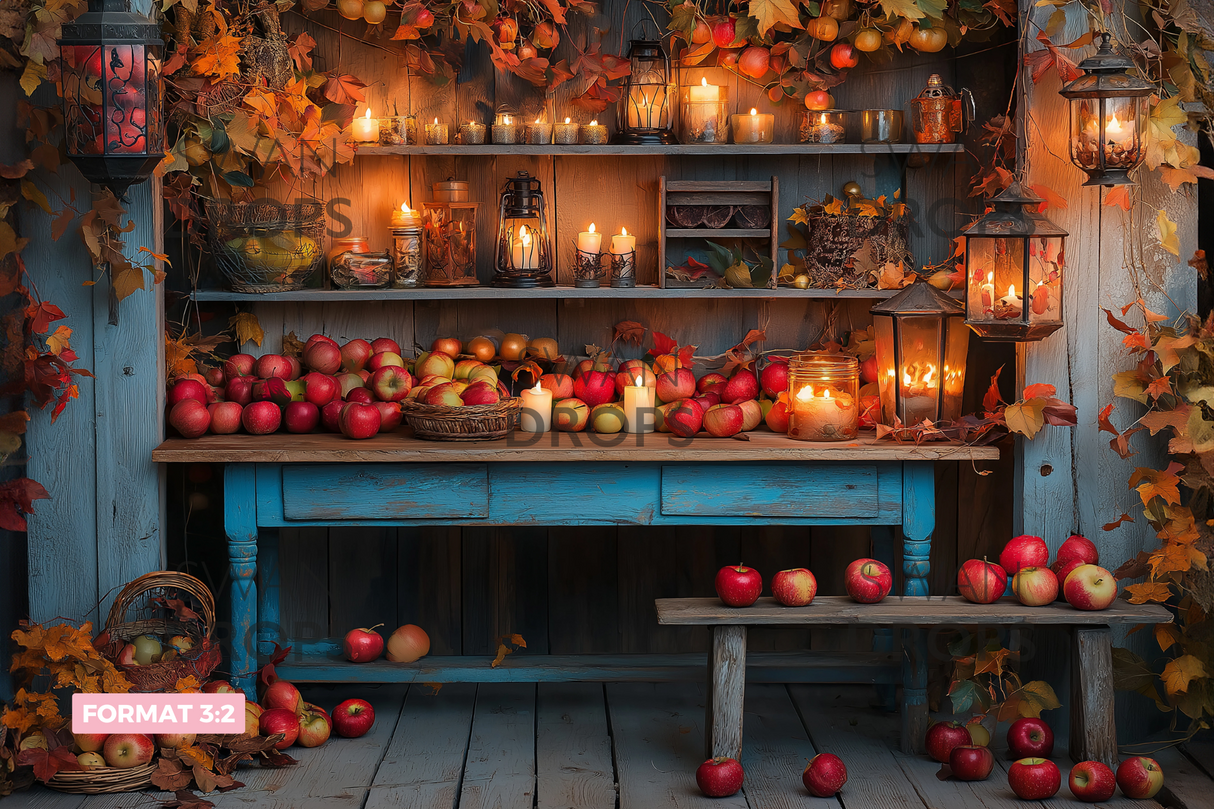 Fond photo Marché des Pommes Swan Drops