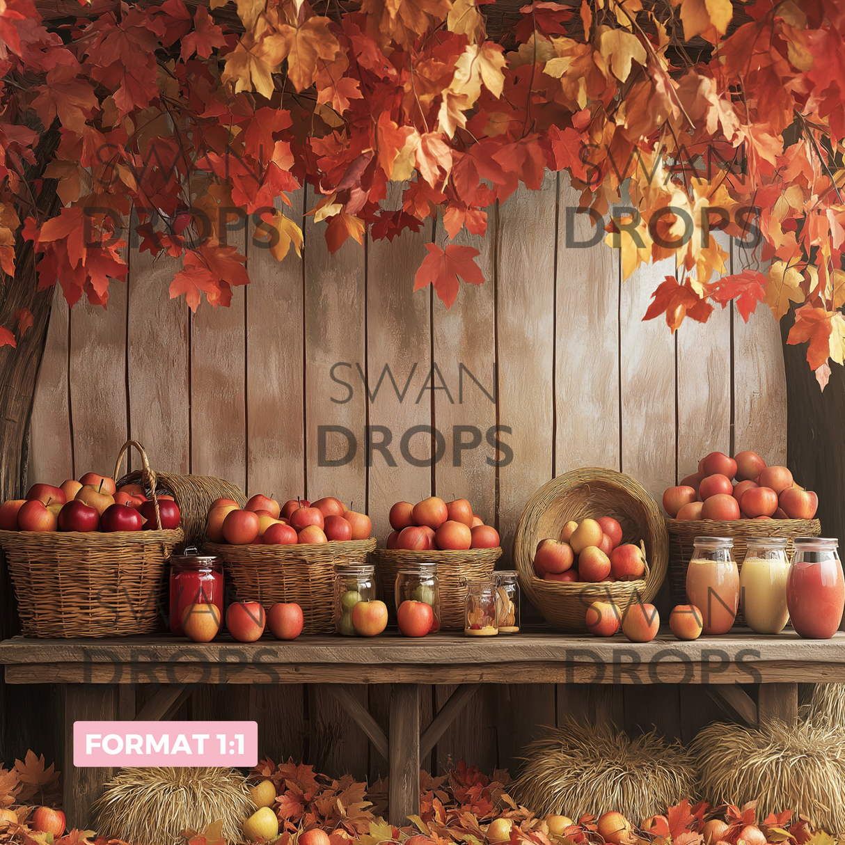 Fond photo Récolte de Bois Swan Drops