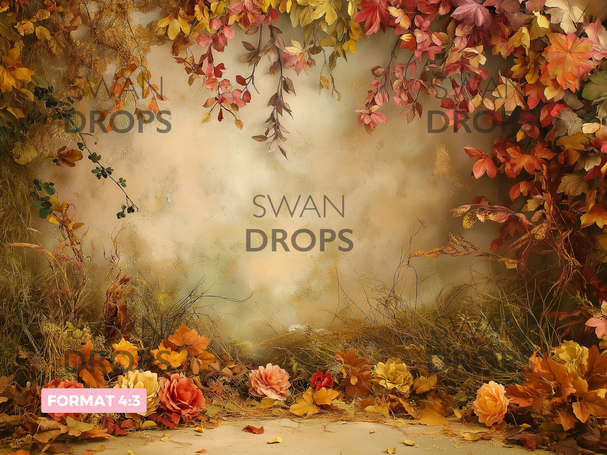 Fond photo Mur d'automne Swan Drops