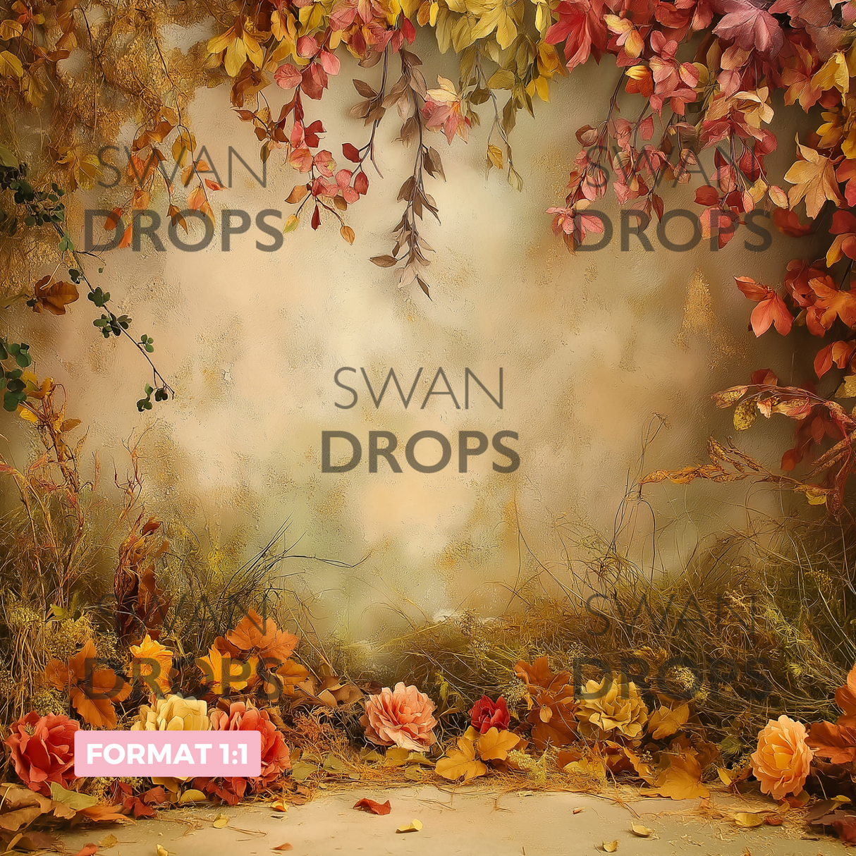 Fond photo Mur d'automne Swan Drops