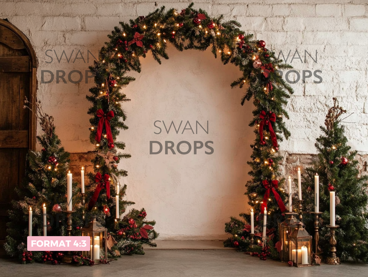 Fond photo Cabane Festive Swan Drops