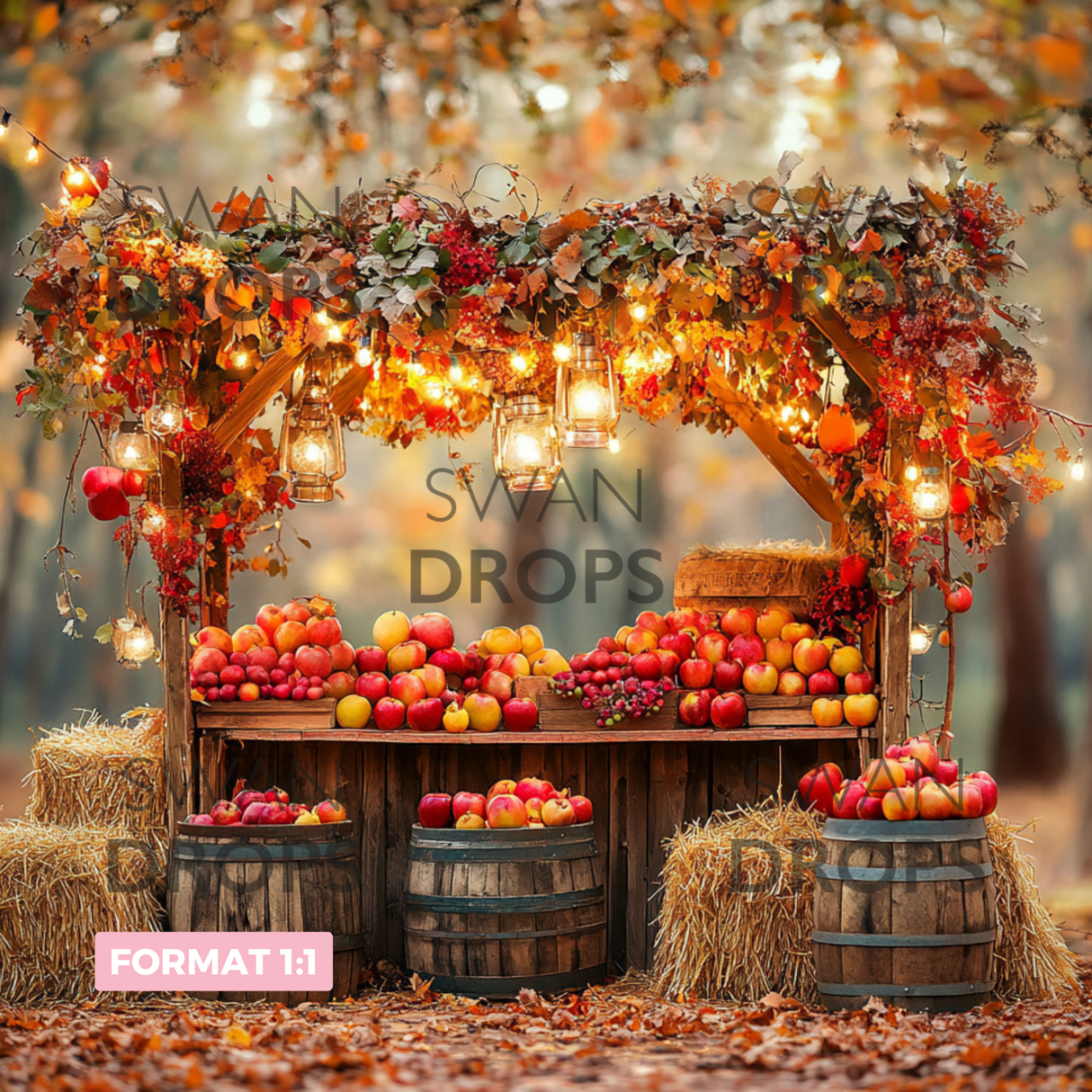 Fond photo Échoppe d’Automne Swan Drops