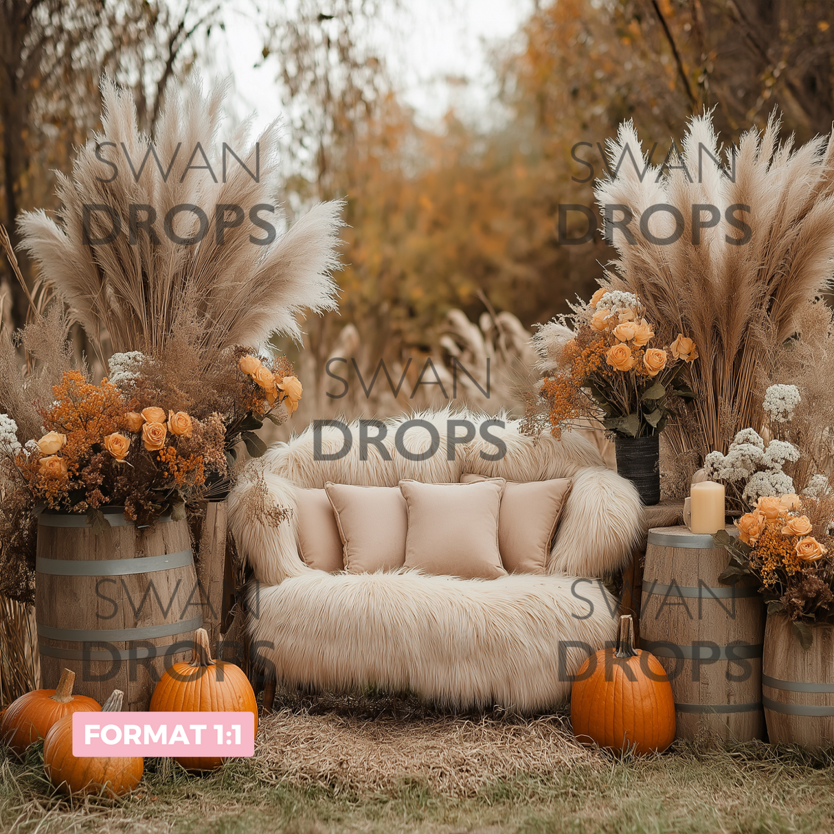 Fond photo Champ de Velours Swan Drops