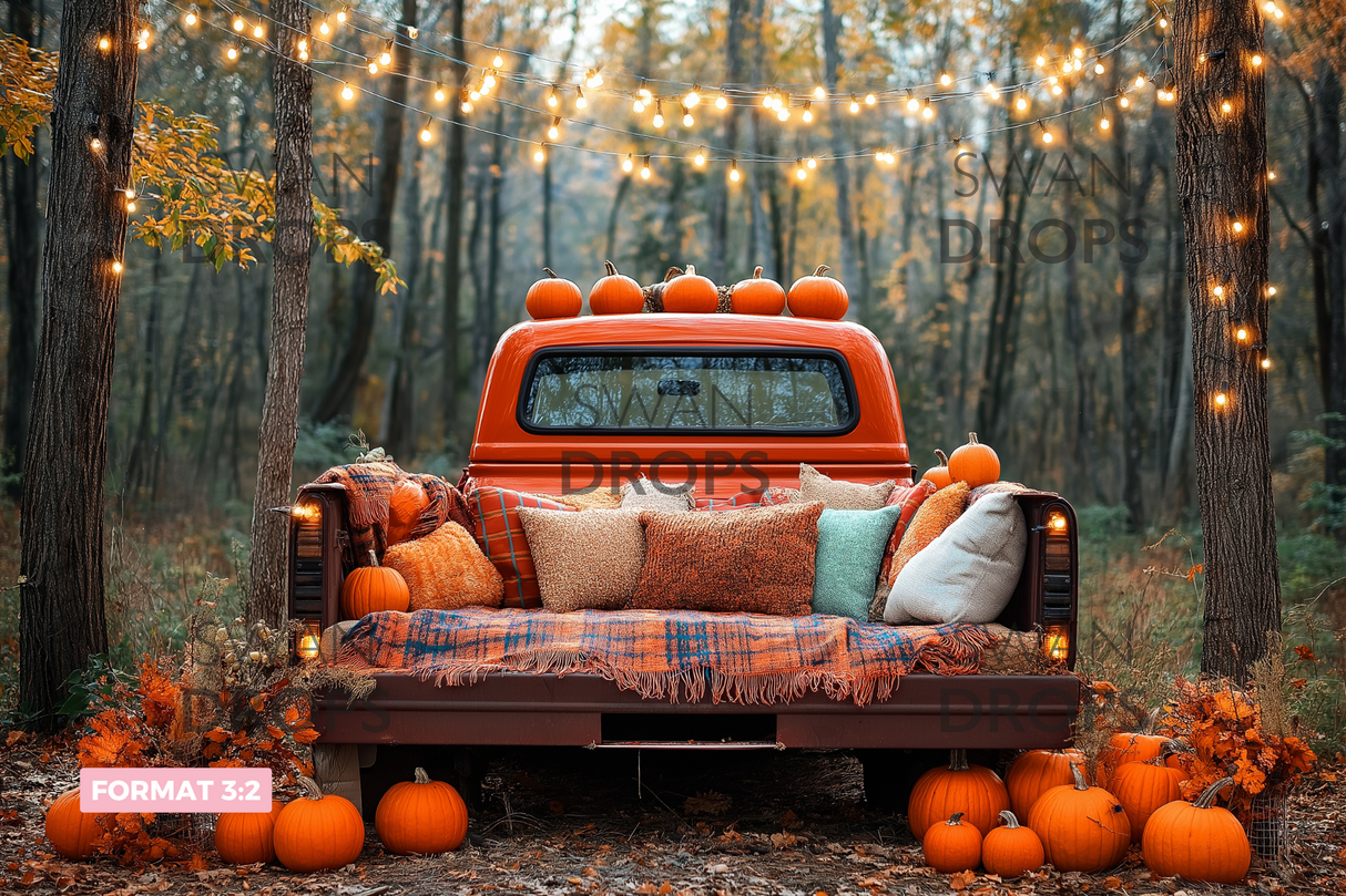 Fond photo Pumpkin Truck Swan Drops