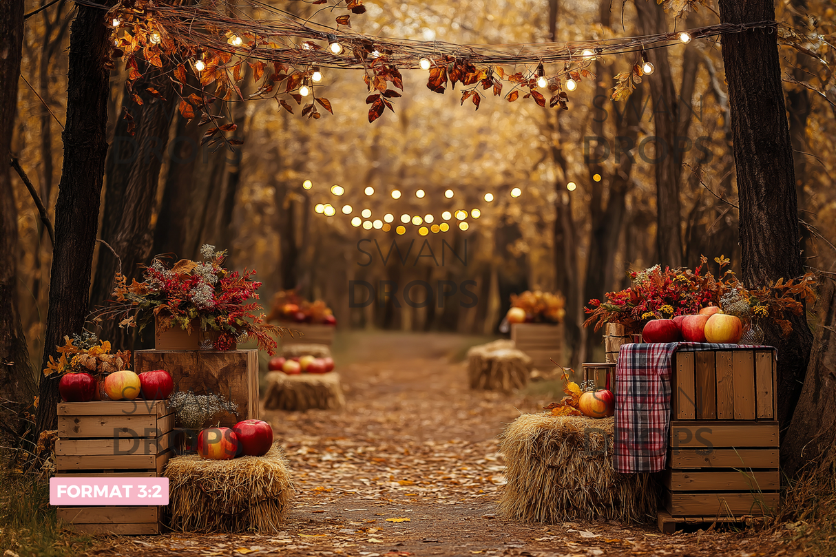 Fond photo Chemin d’Érables Swan Drops