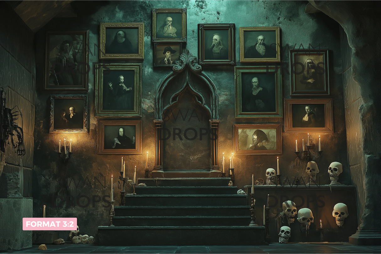 Fond photo La Salle des AncĂȘtres Swan Drops