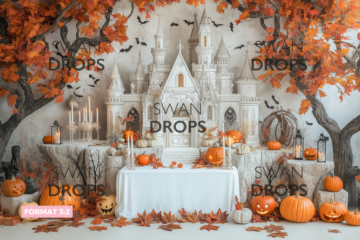 Fond photo Château Ensorcelé Swan Drops