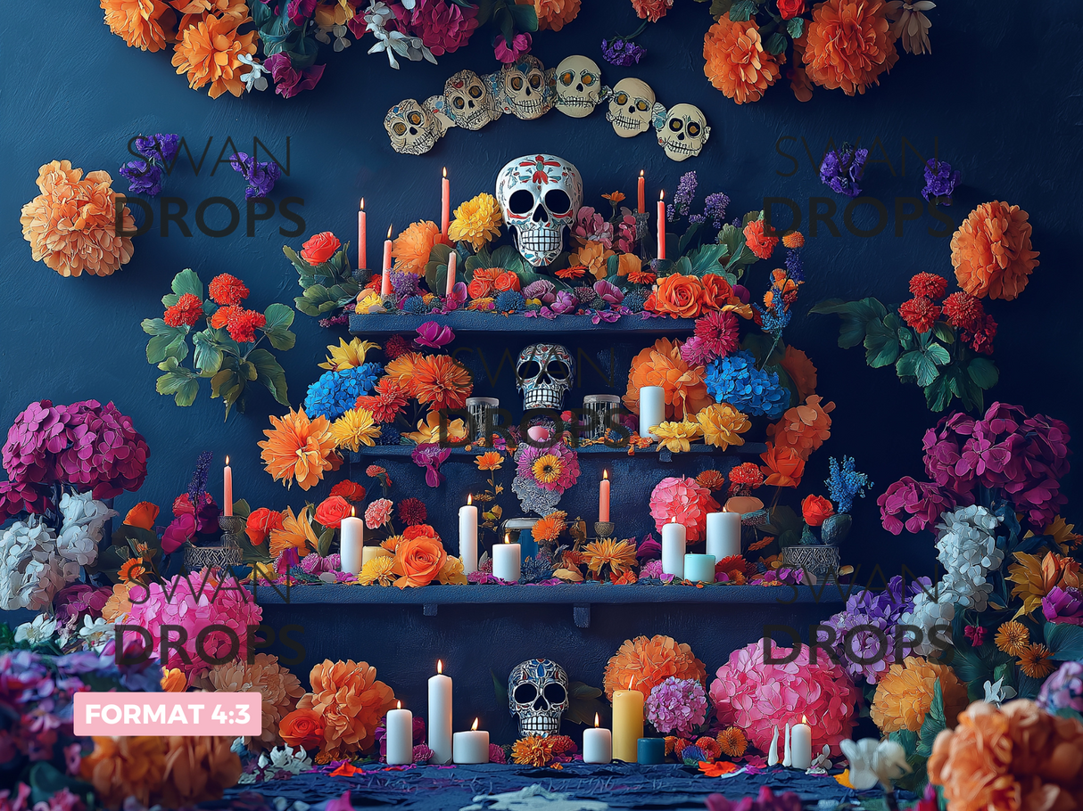 Fond photo Autel de Fleurs Sacrées Swan Drops