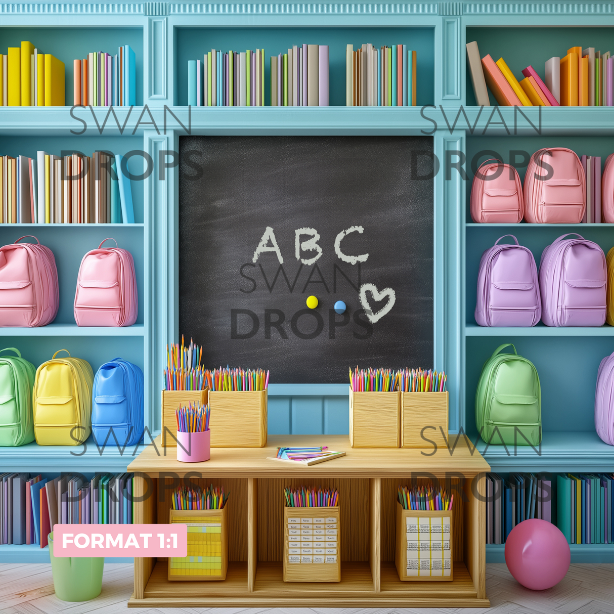 Fond photo Back to Class Swan Drops