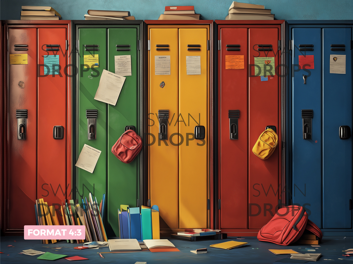 Fond photo Vestiaires en pagaille Swan Drops