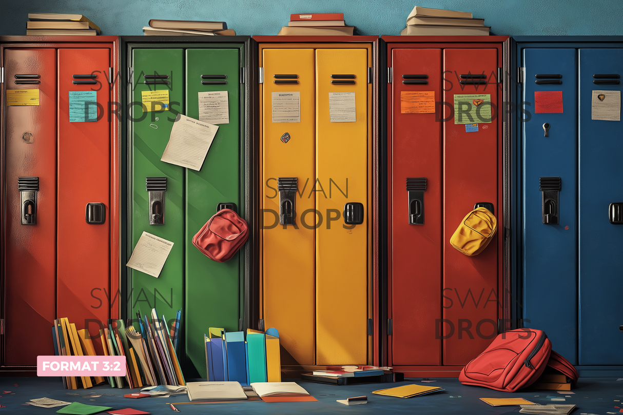 Fond photo Vestiaires en pagaille Swan Drops