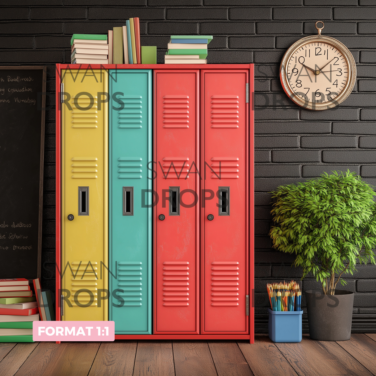 Fond photo Pause cartable Swan Drops