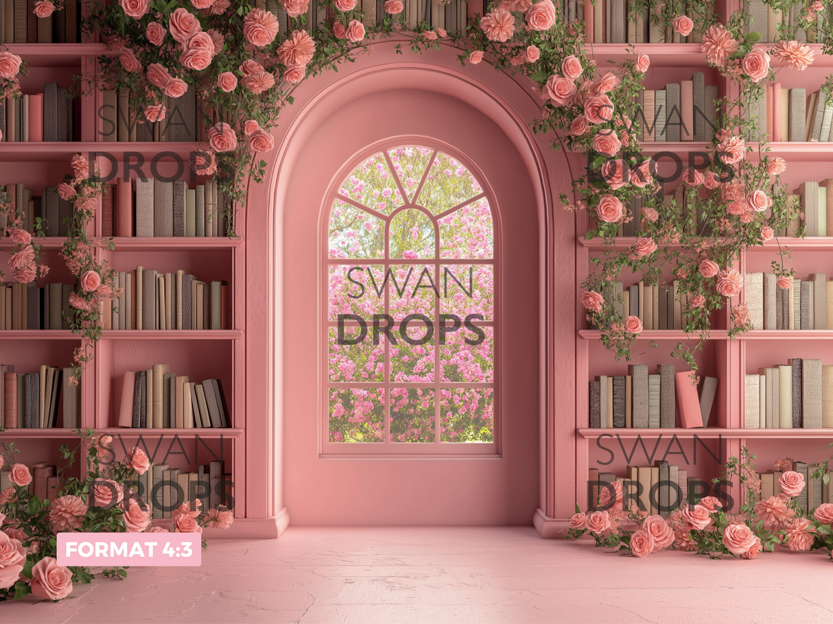 Fond photo Rose Library Swan Drops