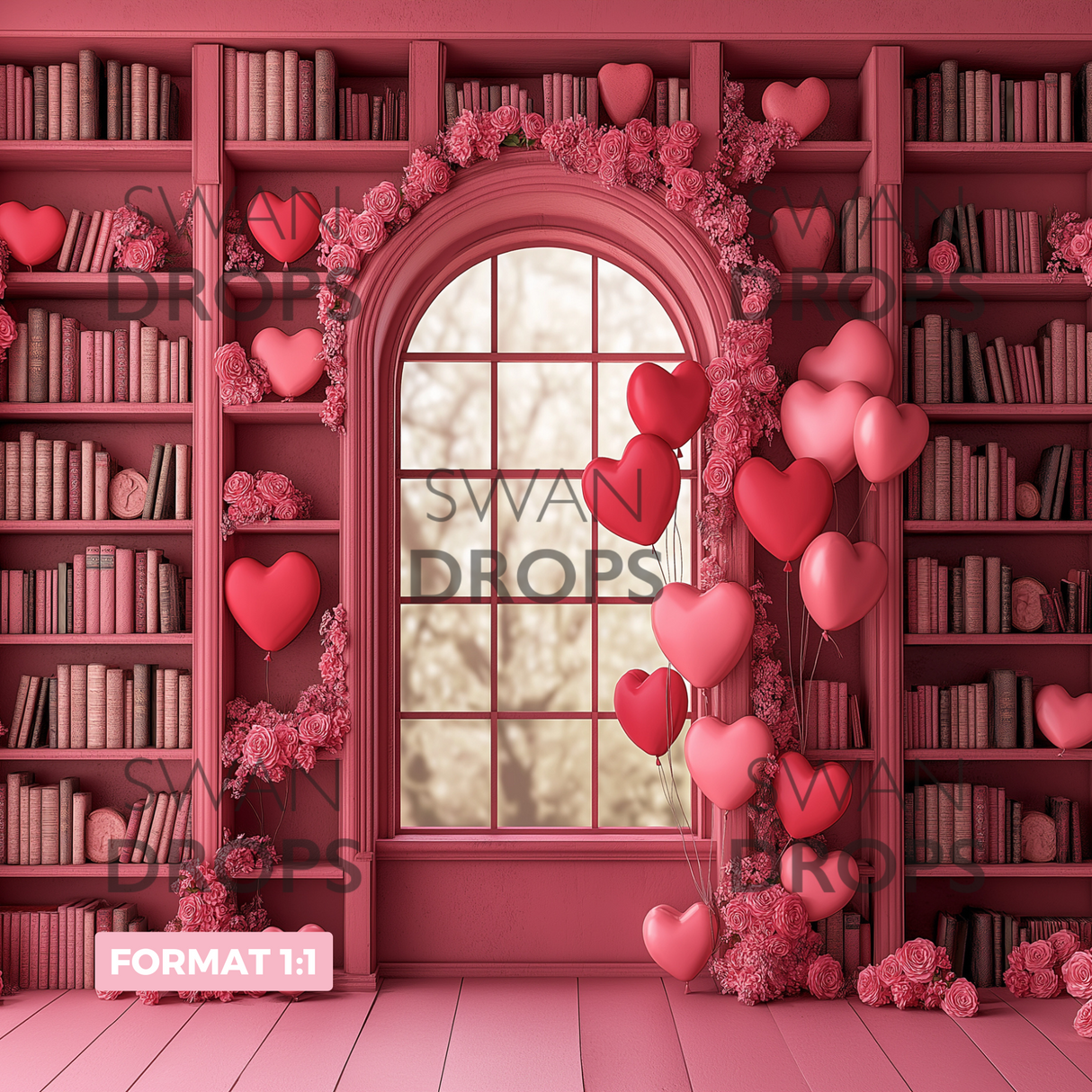 Fond photo Ballons d’Amour Swan Drops