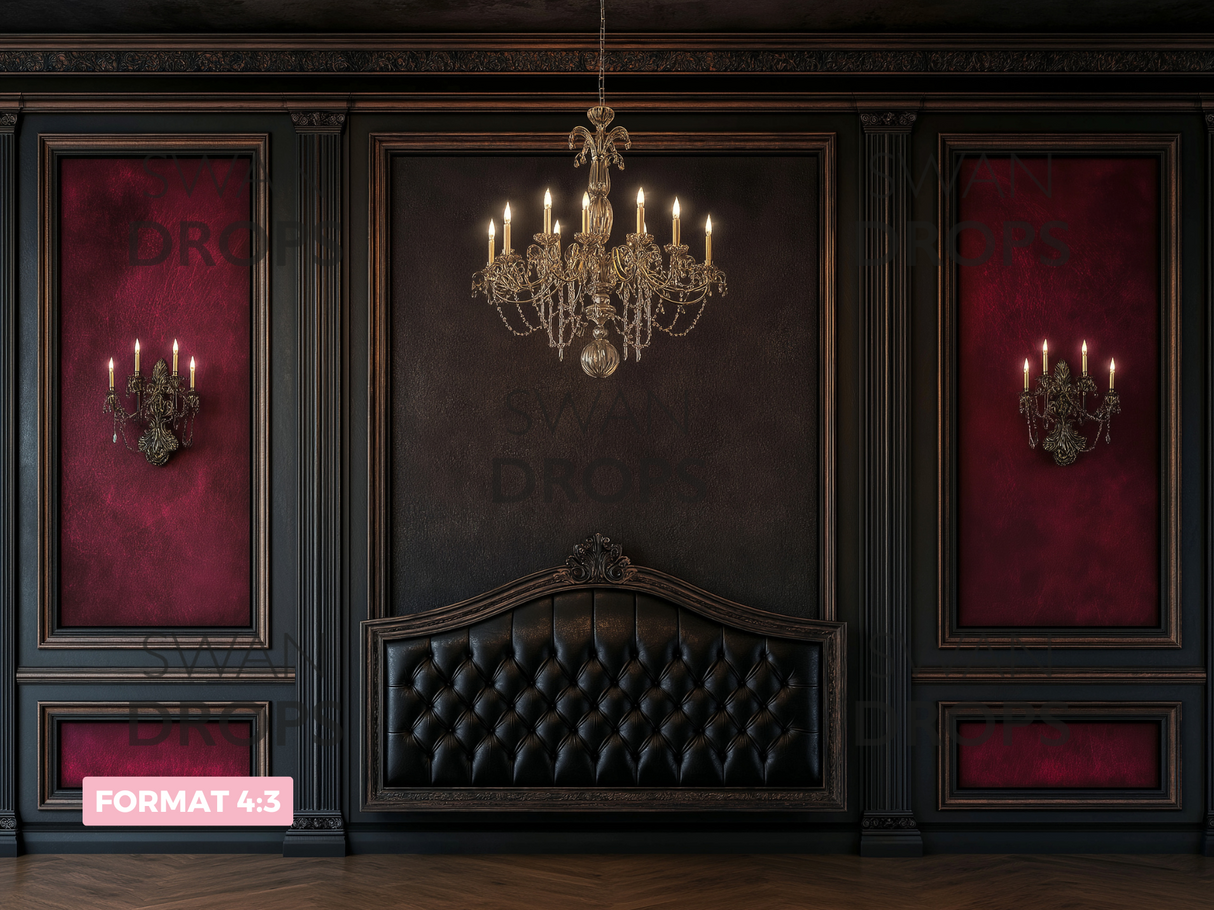 Fond photo Velours Pourpre Swan Drops