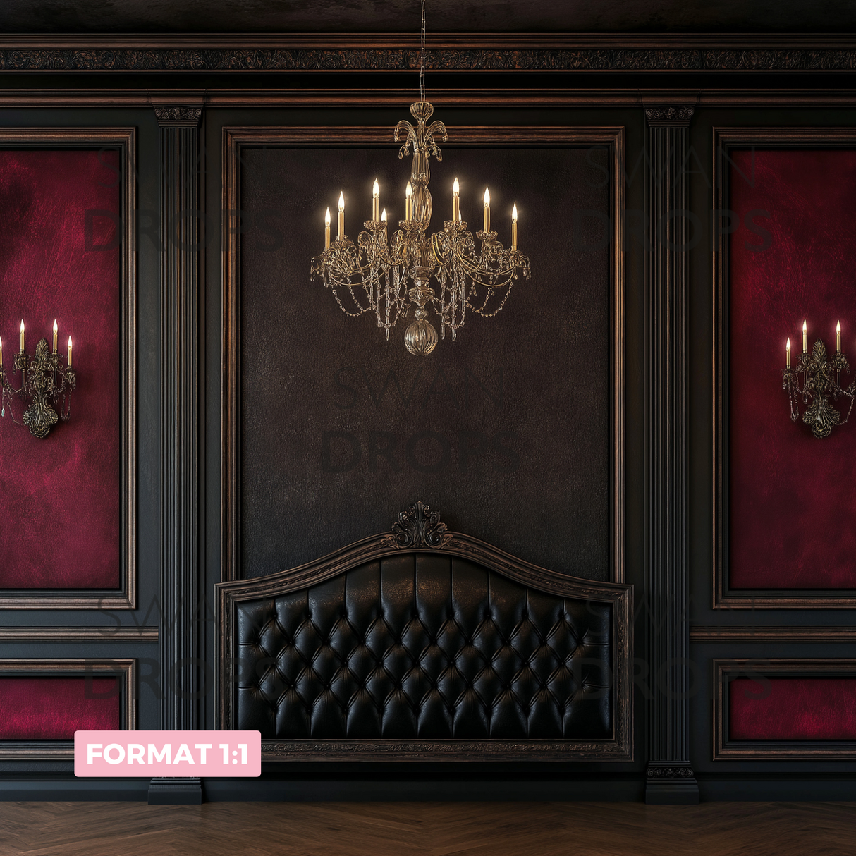 Fond photo Velours Pourpre Swan Drops