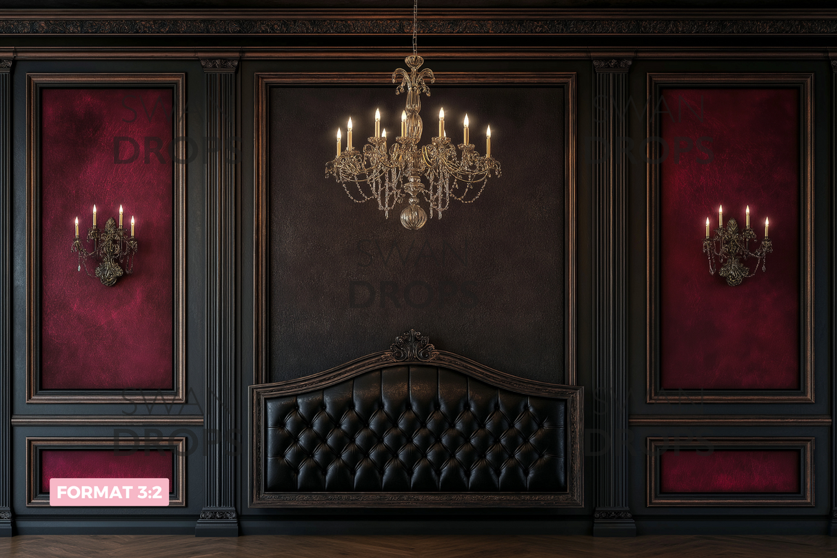 Fond photo Velours Pourpre Swan Drops