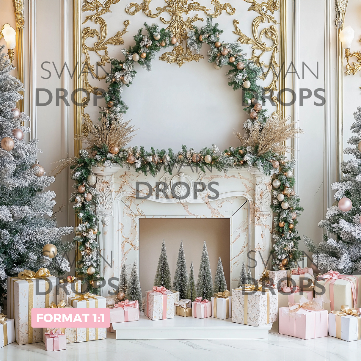 Fond photo Palais givré Swan Drops