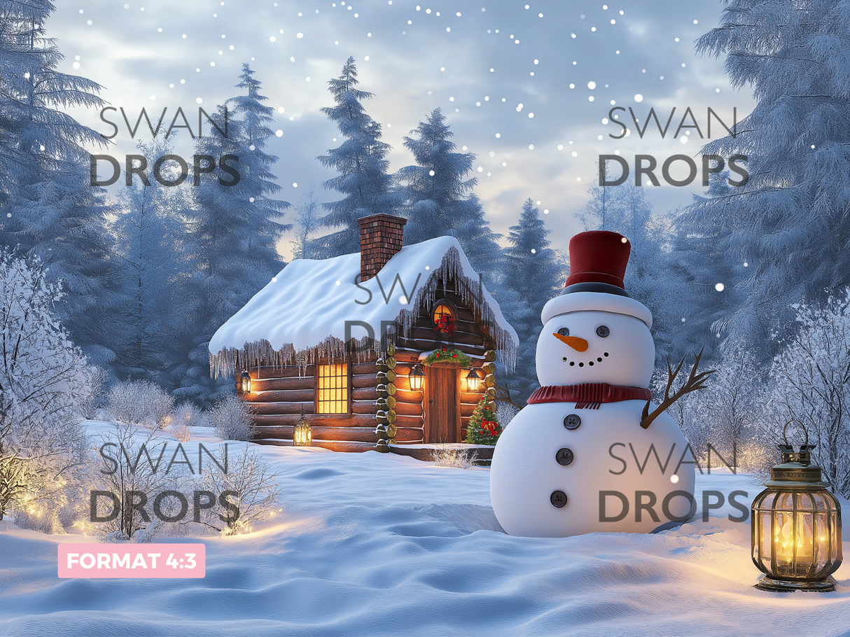 Fond photo Cabane en fĂȘte Swan Drops