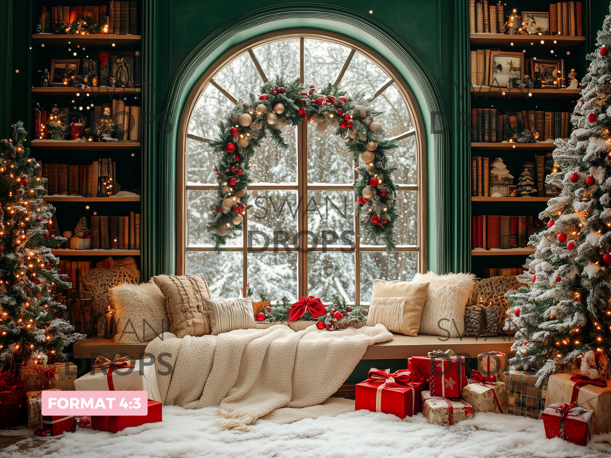 Fond photo Noël au Manoir Swan Drops