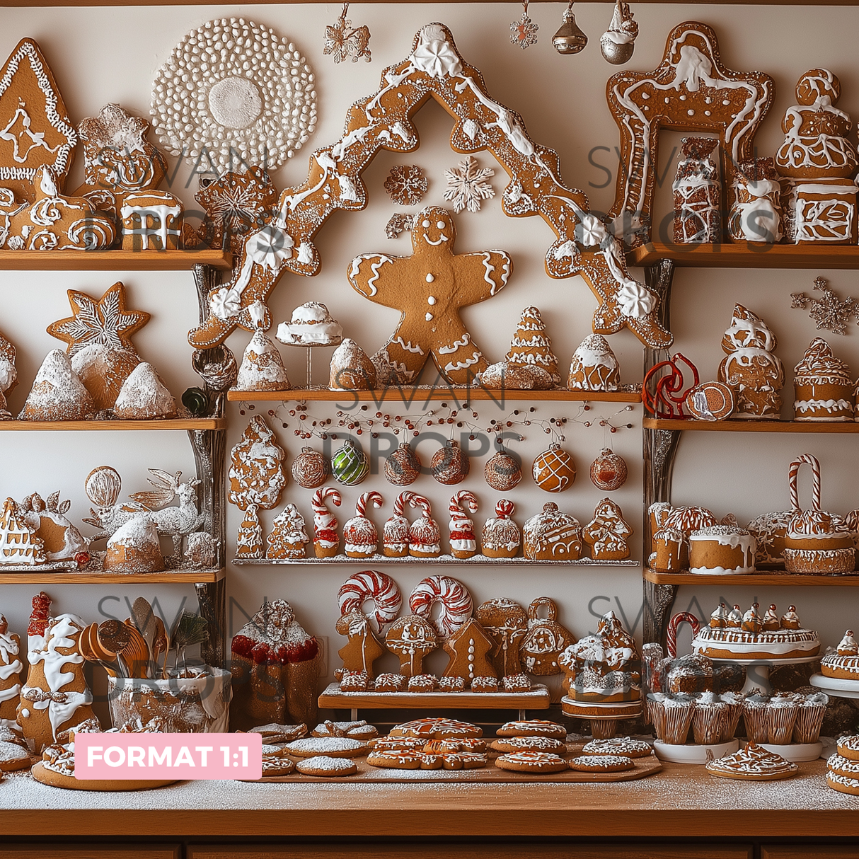 Fond photo Royaume sucré Swan Drops