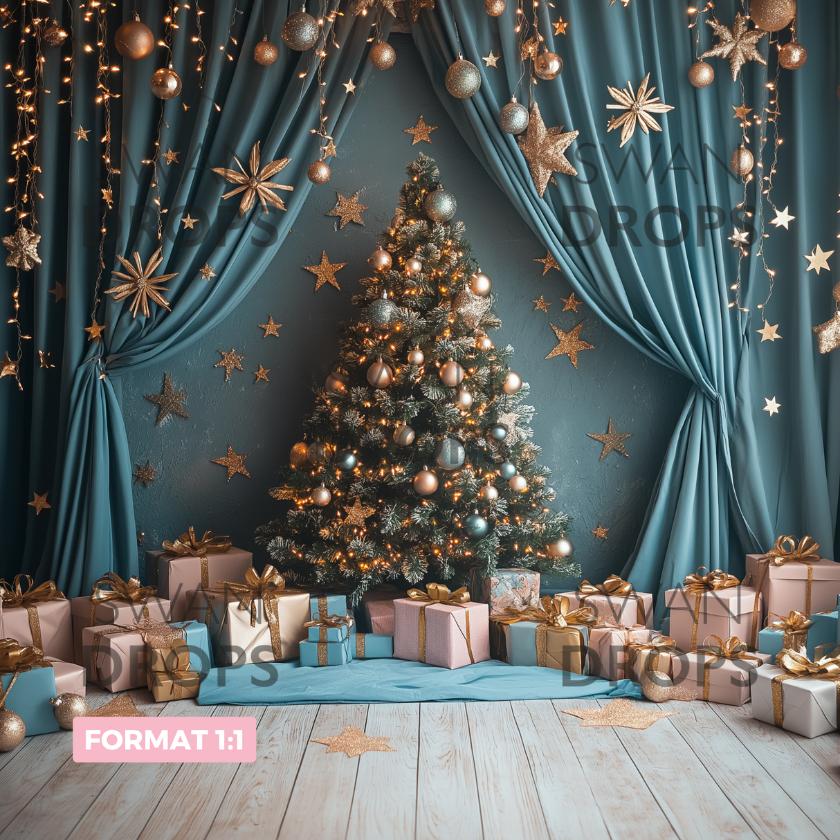 Fond photo Scène étoilée Swan Drops