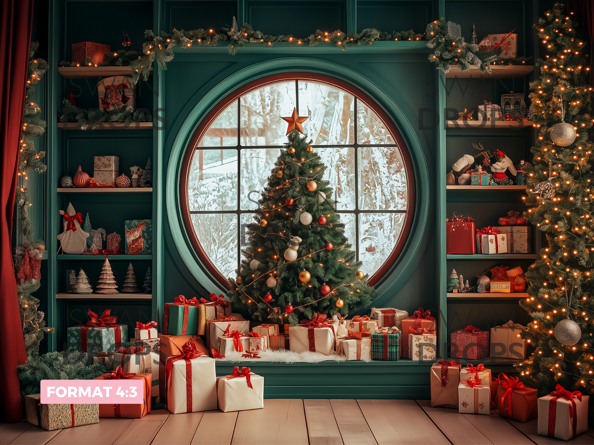 Fond photo Féerie de Noël Swan Drops