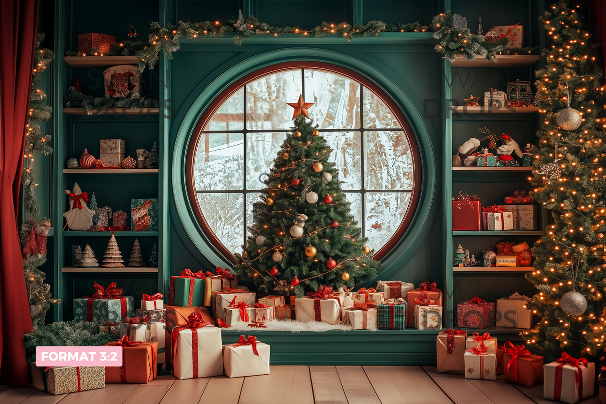 Fond photo Féerie de Noël Swan Drops