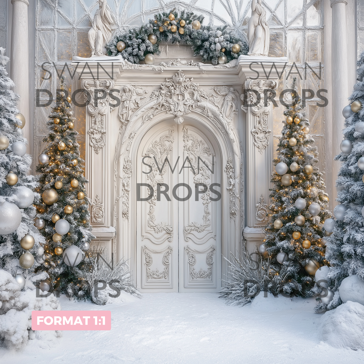 Fond photo Palais d’Hiver Swan Drops