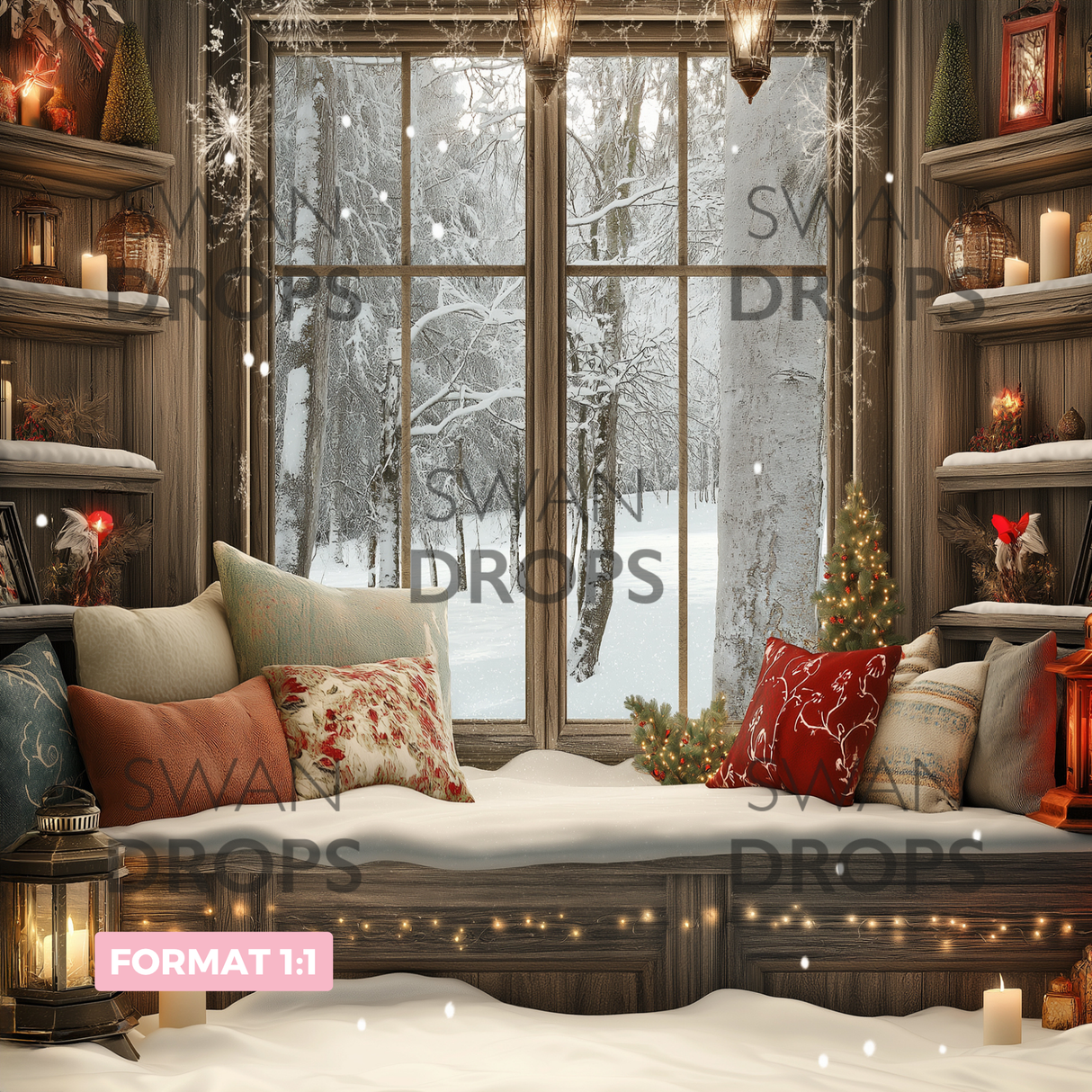 Fond photo Coin cocooning Swan Drops