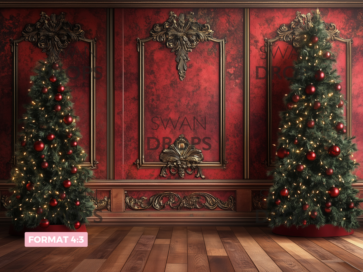 Fond photo Noël Impérial Swan Drops