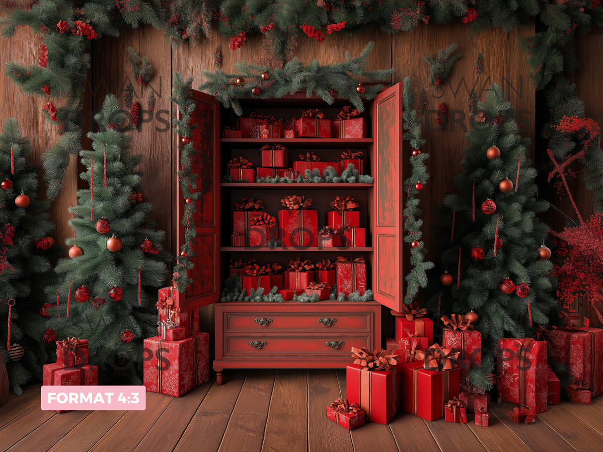 Fond photo L'armoire du Père Noël Swan Drops