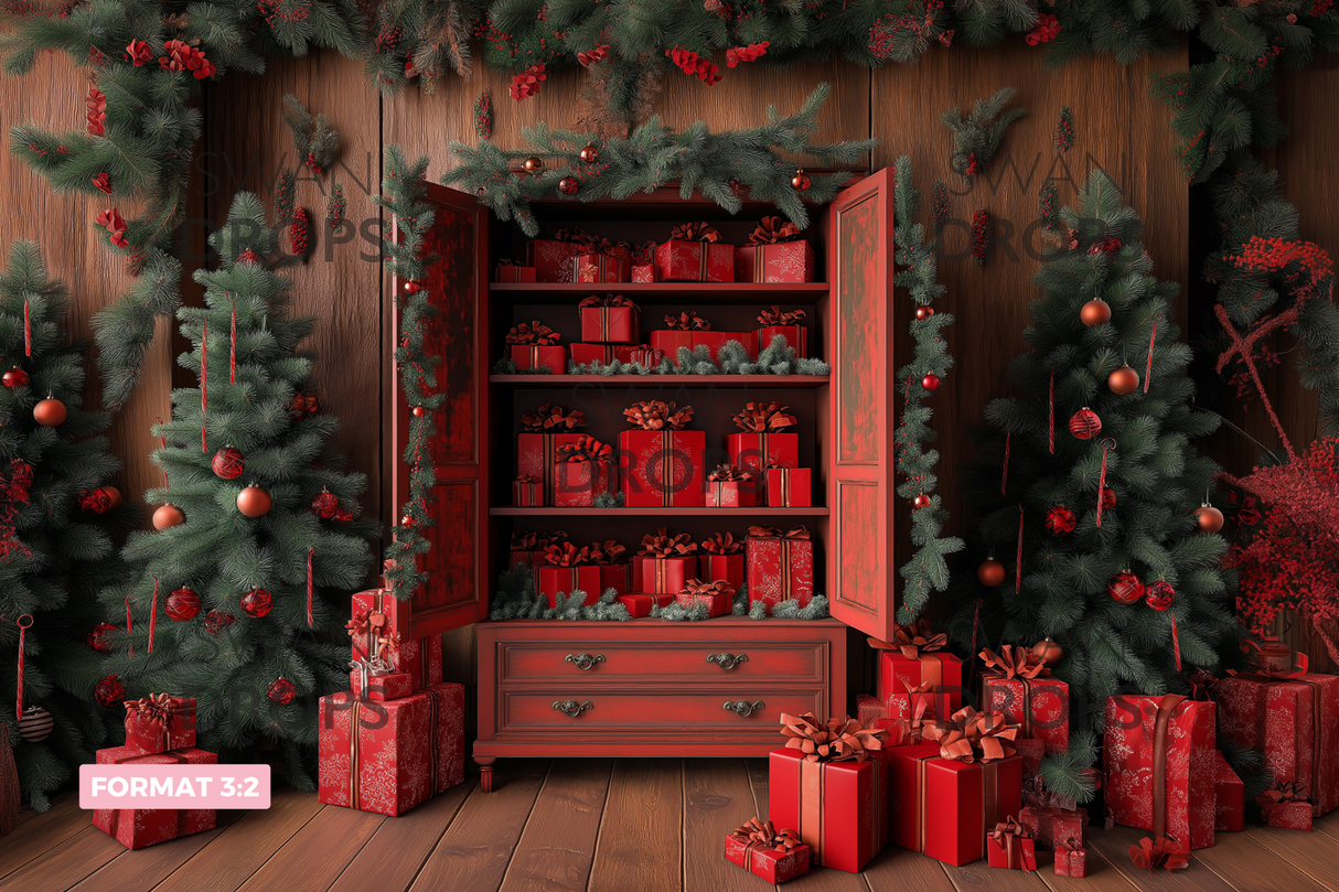 Fond photo L'armoire du Père Noël Swan Drops