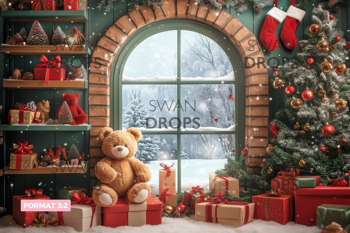 Fond photo FenĂȘtre aux merveilles Swan Drops