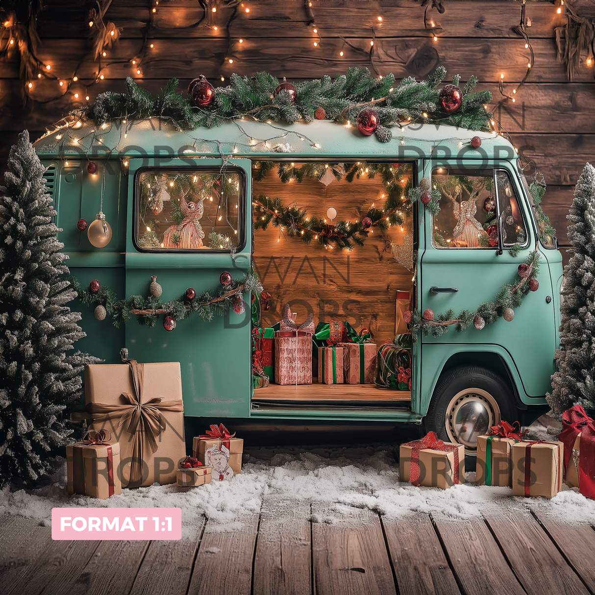 Fond photo Van féerique Swan Drops