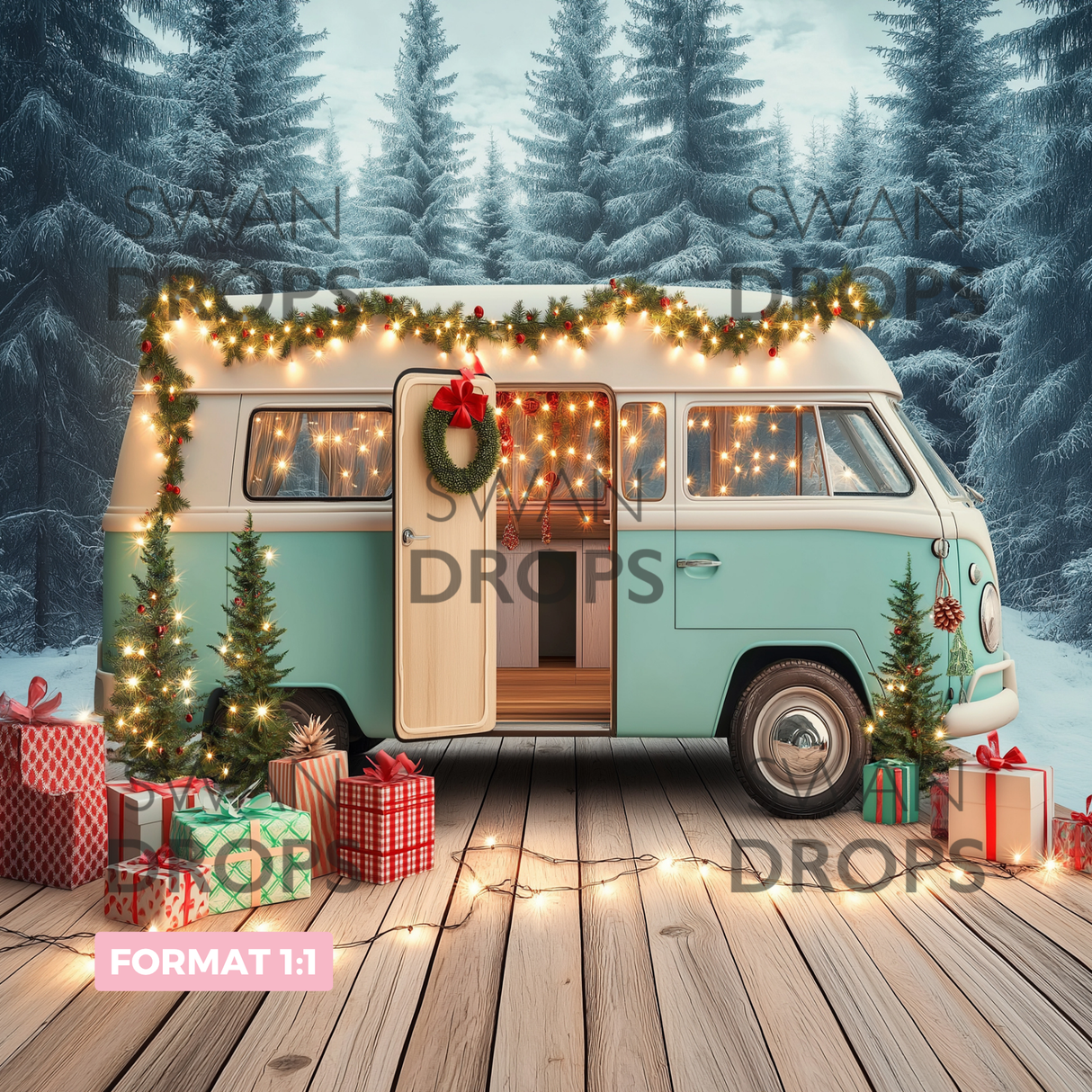 Fond photo Chalet itinérant Swan Drops