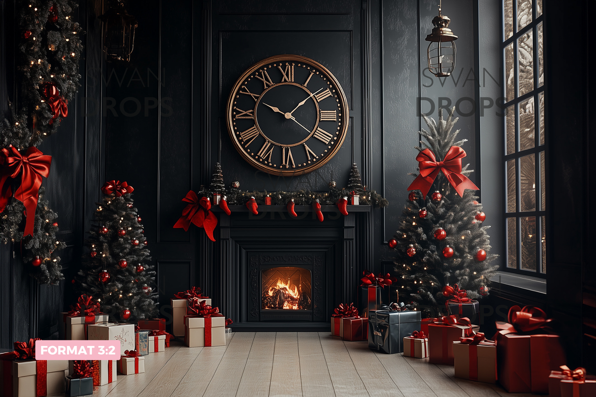 Fond photo Minuit au manoir Swan Drops