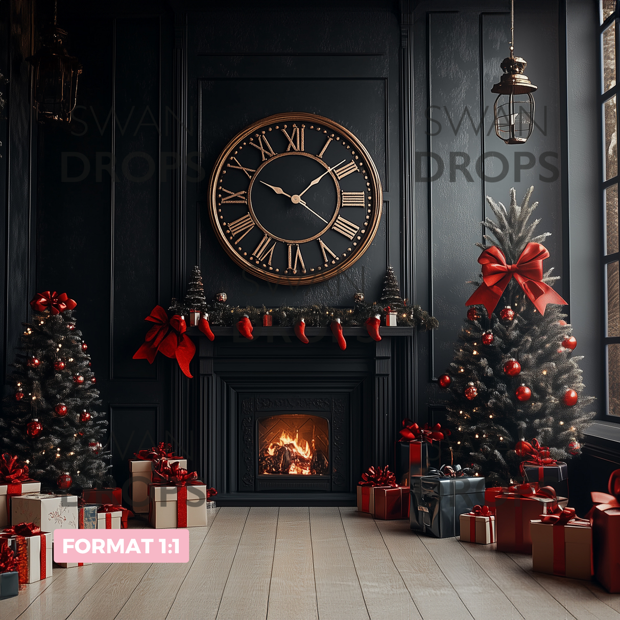 Fond photo Minuit au manoir Swan Drops