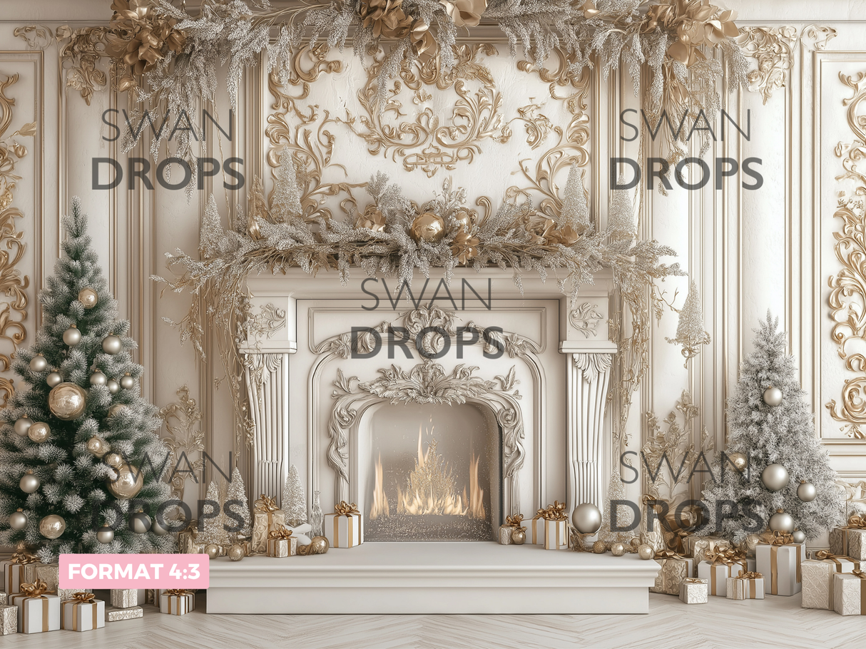 Fond photo Splendide Noël Swan Drops