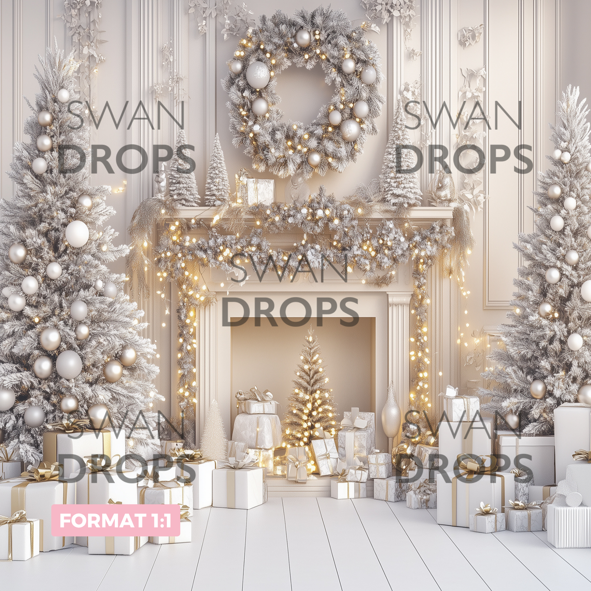 Fond photo Éclats d’hiver Swan Drops