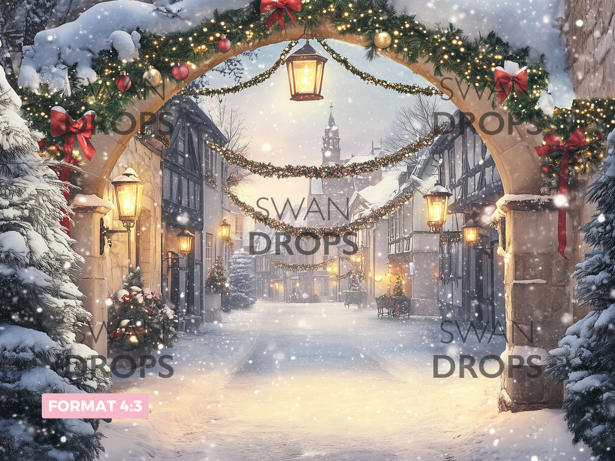 Fond photo Passage féérique Swan Drops