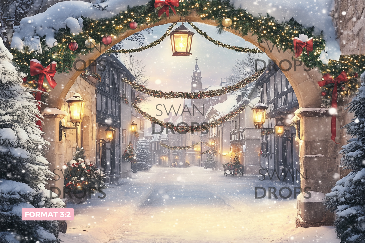 Fond photo Passage féérique Swan Drops