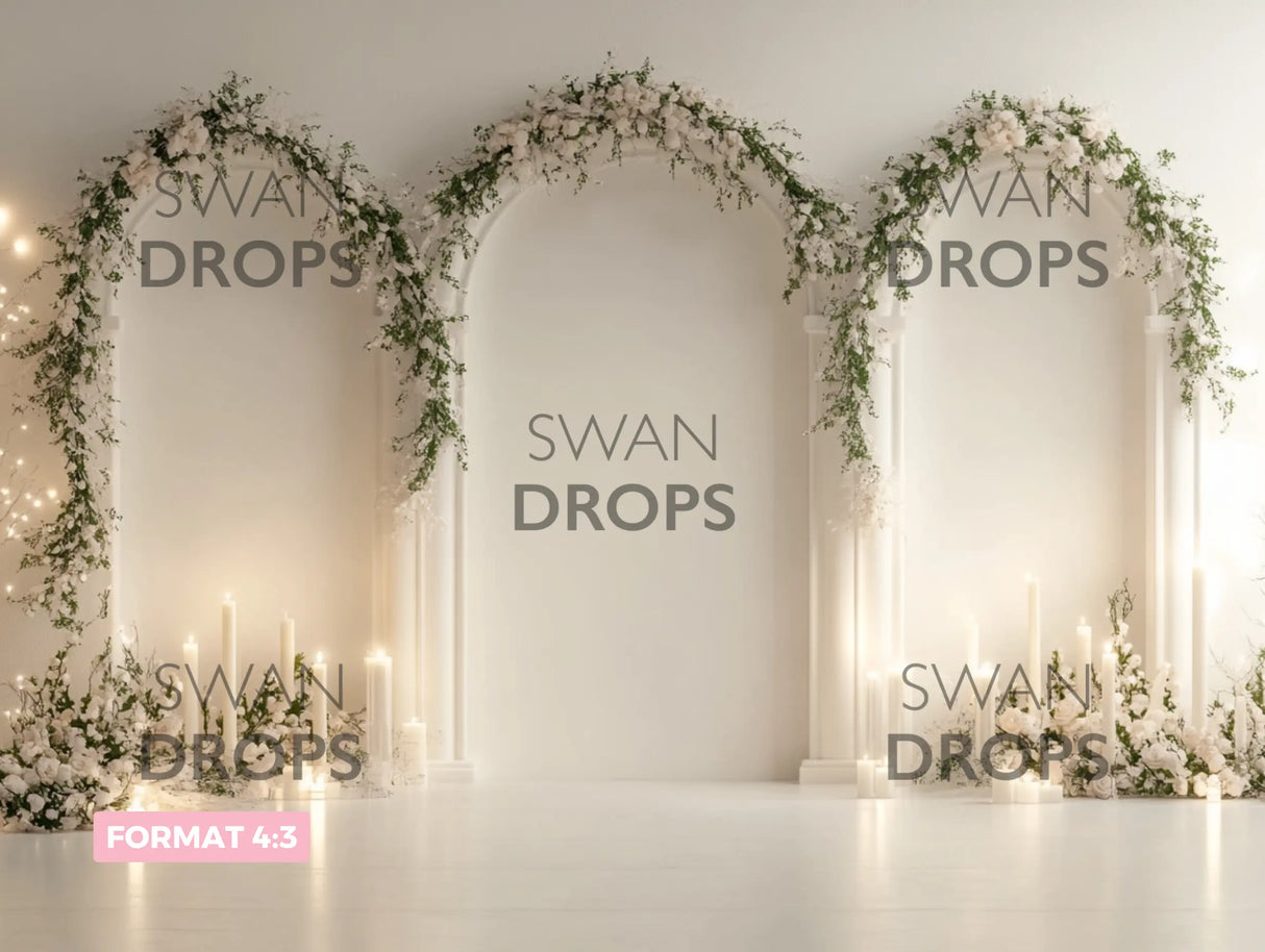 Fond photo Arcadia Lumière Swan Drops