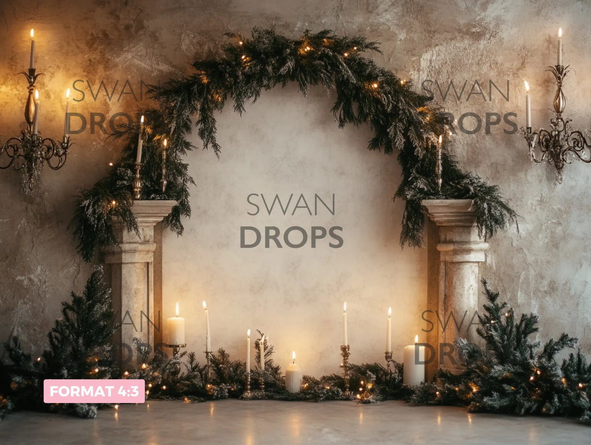 Fond photo Château d’Hiver Swan Drops