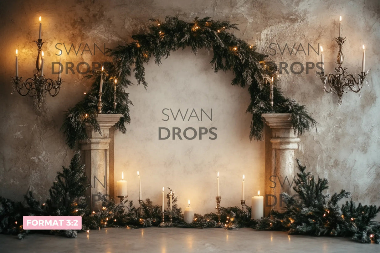 Fond photo Château d’Hiver Swan Drops