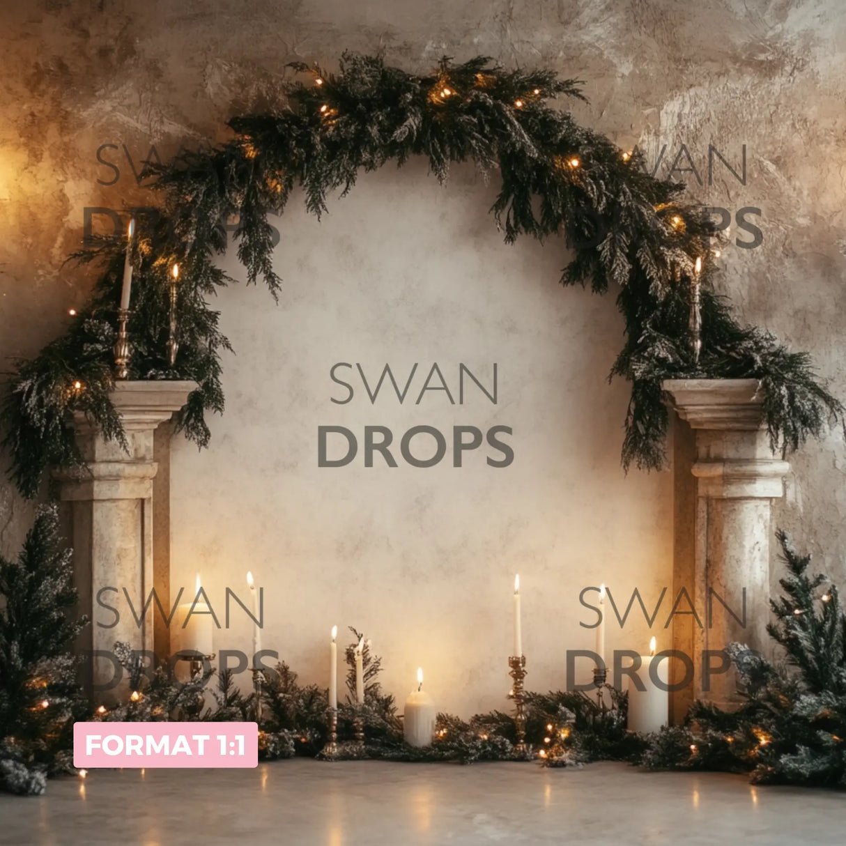 Fond photo Château d’Hiver Swan Drops