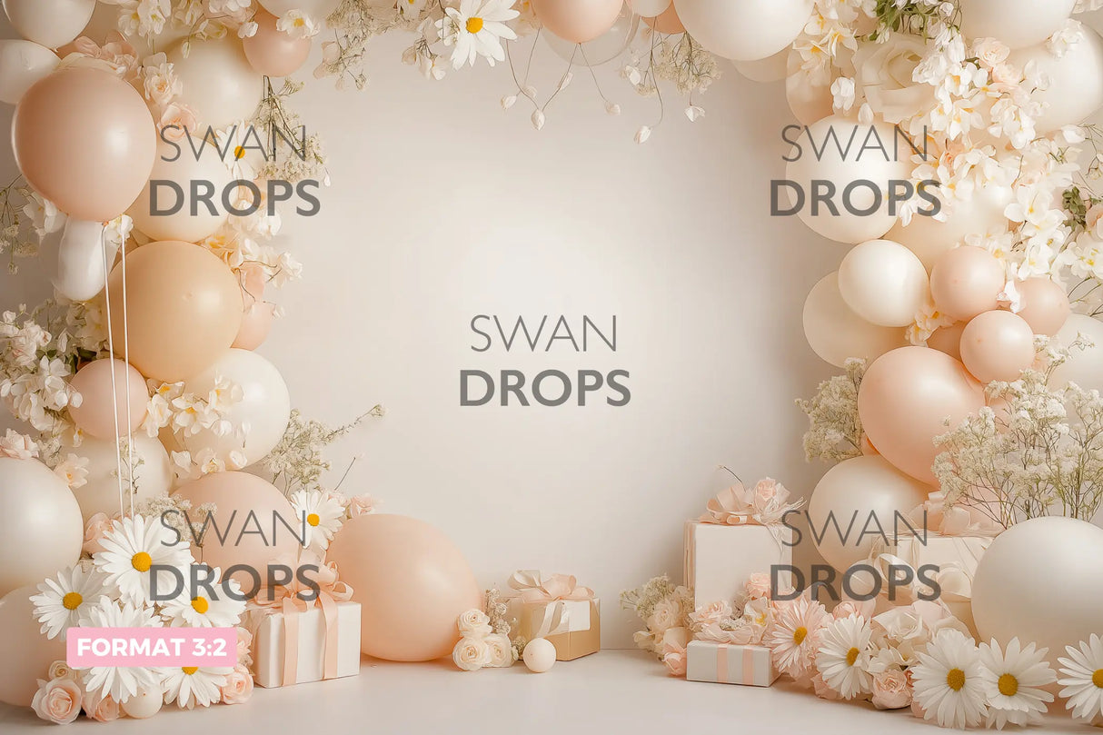 Fond photo Délicatesse Pastel Swan Drops