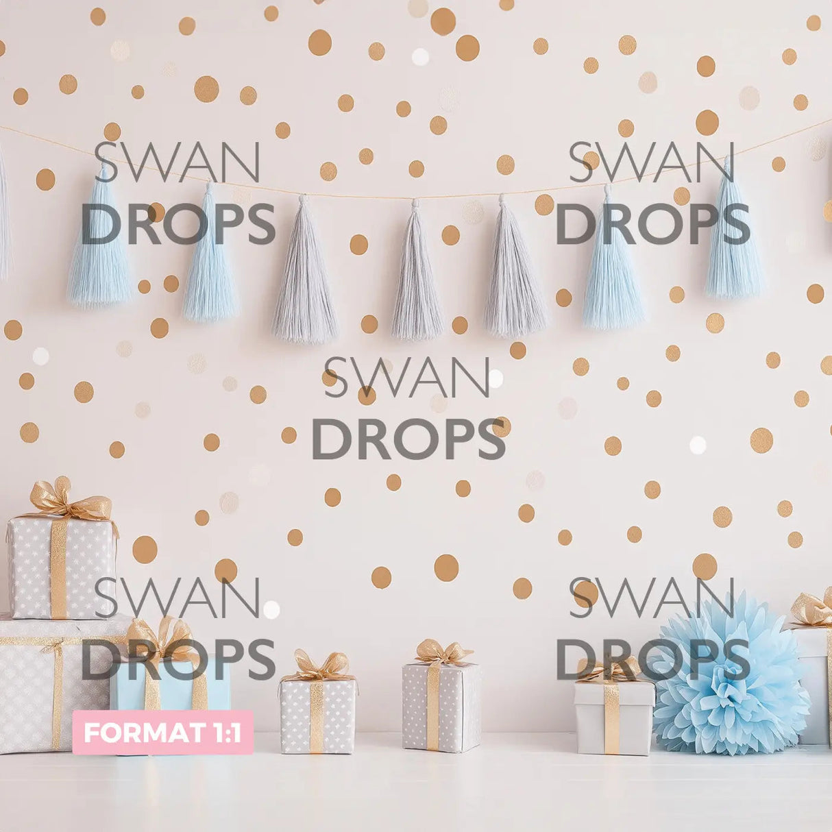 Fond photo Douceur Pailletée Swan Drops